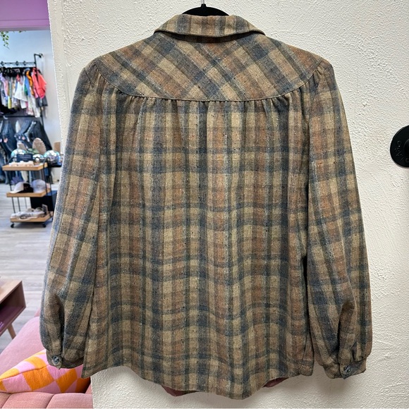 Vintage Wool blend plaid shacket - Picture 8 of 8